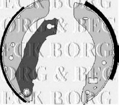 BORG & BECK bbs6162 -  Комплект тормозных колодок